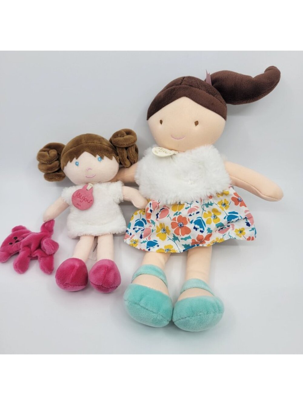 Jolijou Cloth Baby Doll Lot Paris Demoiselle Soft Dolls